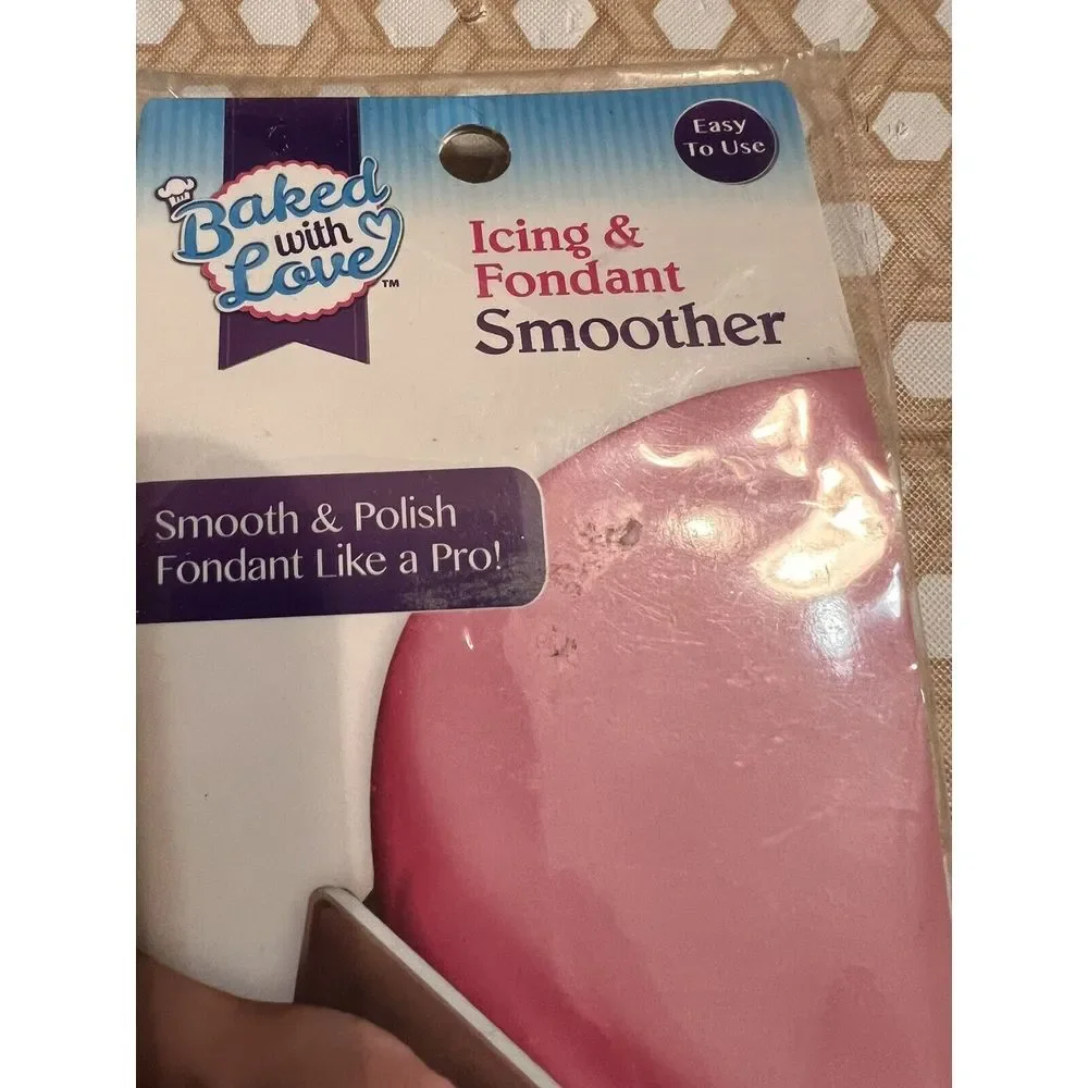 Fondant & Icing Decorating Smoother Polisher Tool Baked With Love Cake‎